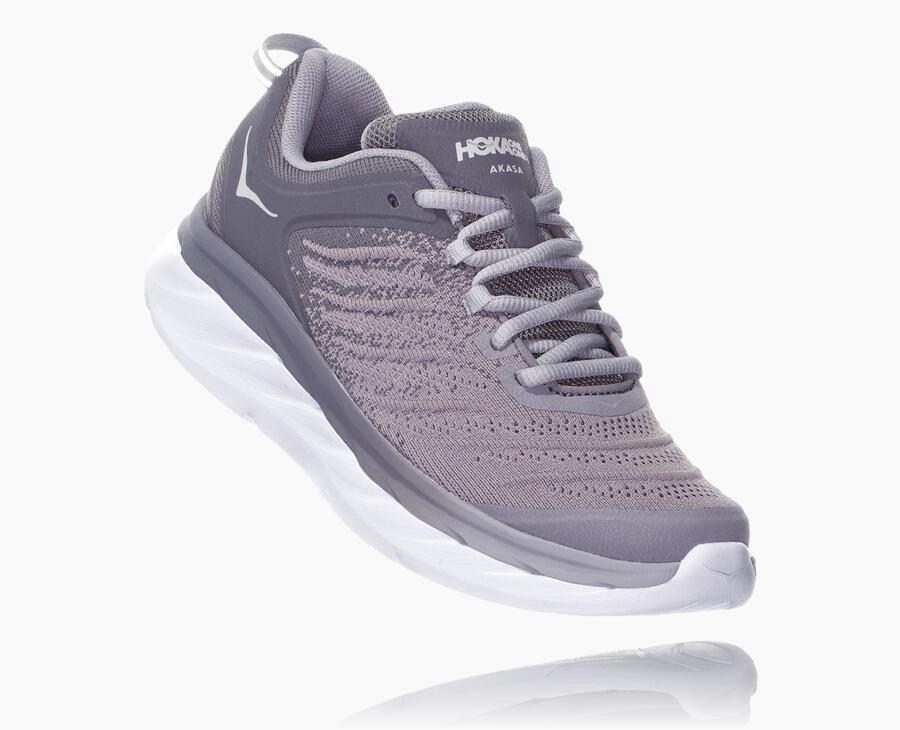 Hoka One One Koşu Ayakkabısı Kadın Gri - Akasa - DM4092873